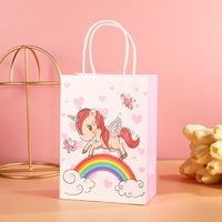 Cartoon Style Animal White Cowhide Wedding Party Birthday Gift Wrapping Supplies Gift Bags sku image 1