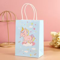 Cartoon Style Animal White Cowhide Wedding Party Birthday Gift Wrapping Supplies Gift Bags sku image 2