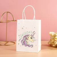 Cartoon Style Animal White Cowhide Wedding Party Birthday Gift Wrapping Supplies Gift Bags sku image 4