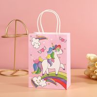 Cartoon Style Animal White Cowhide Wedding Party Birthday Gift Wrapping Supplies Gift Bags sku image 5