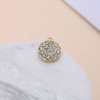 1 Piece Zinc Alloy Zircon Solid Color Pendant sku image 14