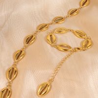 304 Stainless Steel Gold Plated Simple Style Classic Style Plating Constellation Bracelets Necklace main image 3
