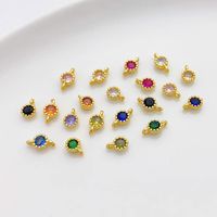 1 Piece Alloy Zircon Solid Color Spacer Bars main image 1