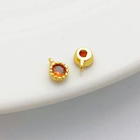 1 Piece Alloy Zircon Solid Color Spacer Bars sku image 7