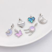 1 Piece Alloy Gold Plated Heart Shape Pendant main image 1