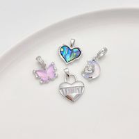 1 Piece Alloy Gold Plated Heart Shape Pendant main image 2