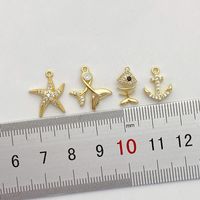 1 Piece Alloy Gold Plated Solid Color Pendant main image 3