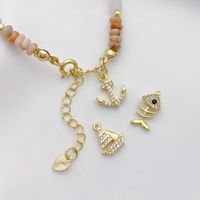 1 Piece Alloy Gold Plated Solid Color Pendant main image 4