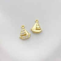 1 Piece Alloy Gold Plated Solid Color Pendant sku image 1