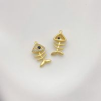 1 Piece Alloy Gold Plated Solid Color Pendant sku image 4