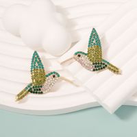 Elegant Simple Style Bird Zinc Alloy Rhinestones Women's Ear Studs main image 4