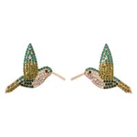 Elegant Simple Style Bird Zinc Alloy Rhinestones Women's Ear Studs main image 3