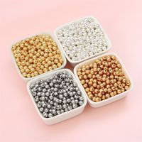 100 PCS/Package 50 PCS/Package Diameter 6 Mm Hole 1~1.9mm Copper Round Beads main image 5