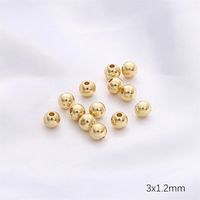 100 PCS/Package 50 PCS/Package Diameter 6 Mm Hole 1~1.9mm Copper Round Beads sku image 9