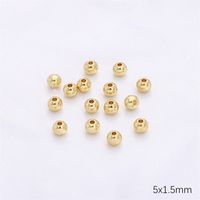 100 PCS/Package 50 PCS/Package Diameter 6 Mm Hole 1~1.9mm Copper Round Beads sku image 13