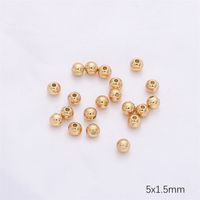 100 PCS/Package 50 PCS/Package Diameter 6 Mm Hole 1~1.9mm Copper Round Beads sku image 14