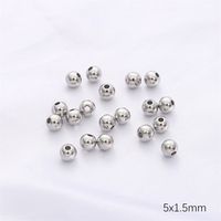 100 PCS/Package 50 PCS/Package Diameter 6 Mm Hole 1~1.9mm Copper Round Beads sku image 16