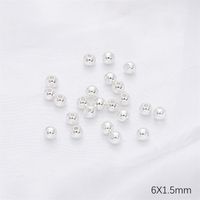 100 Stück/Paket 50 Stück/Paket Durchmesser 6 Mm Loch 1~1.9mm Kupfer Runden Perlen sku image 19