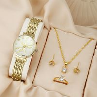 Elegant Korean Style Eiffel Tower Single Folding Buckle Quartz Women's Watches sku image 1