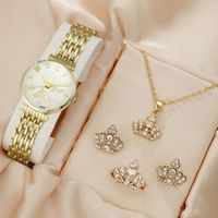 Elegant Korean Style Eiffel Tower Single Folding Buckle Quartz Women's Watches sku image 4