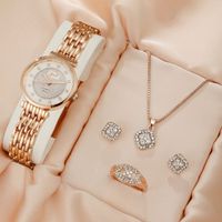 Casual Elegant Letter Single Folding Buckle Quartz Women's Watches sku image 8