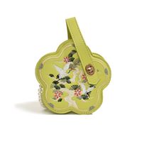 Frau Klein Pu-Leder Blume Süß Vintage-Stil Reißverschluss Umhängetasche sku image 4