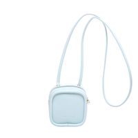 Women's Small Pu Leather Solid Color Cute Classic Style Square Zipper Crossbody Bag sku image 5