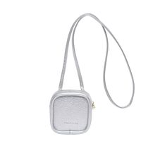 Women's Small Pu Leather Solid Color Cute Classic Style Square Zipper Crossbody Bag sku image 4