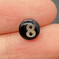 1 Pièce Diamètre 8mm Coquille Rond Numéro Perles sku image 9