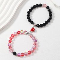 Sweet Heart Shape Glass Glass Luminous Couple Bracelets 1 Pair main image 7