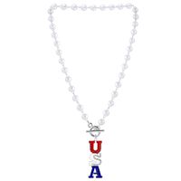 Wholesale Jewelry Retro Simple Style Letter Alloy Silver Plated Pendant Necklace main image 3