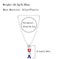 Wholesale Jewelry Retro Simple Style Letter Alloy Silver Plated Pendant Necklace main image 2