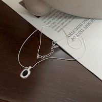 Argent Sterling Décontractée Chaîne Géométrique Pendentif main image 5