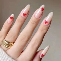 Sweet Heart Shape Plastic Nail Patches 1 Piece sku image 5
