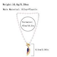 Wholesale Jewelry Simple Style Classic Style American Flag Wings Alloy Gold Plated Silver Plated Pendant Necklace main image 2
