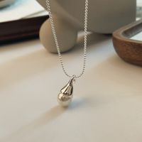 Sterling Silver Casual Chain Geometric Pendant Necklace main image 5