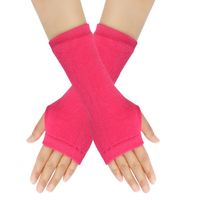 Frau Mode Streifen Einfarbig Gestrickter Stoff Schals & Handschuhe Handschuhe sku image 28