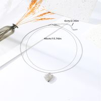 304 Stainless Steel Y2K Modern Style Classic Style Heart Shape Pendant Necklace main image 7