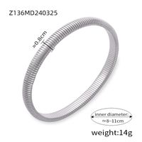 Titanium Steel 18K Gold Plated Casual Simple Style Commute Plating Circle Bangle sku image 3