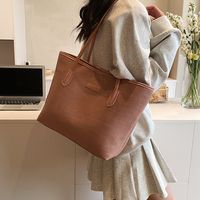 Femmes Grande Faux Cuir Couleur Unie Style Bcbg Style Classique Carré Fermeture Éclair Sac À Main main image 4