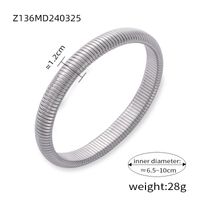 Titanium Steel 18K Gold Plated Casual Simple Style Commute Plating Circle Bangle sku image 11