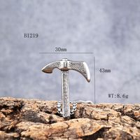 1 Piece 304 Stainless Steel Axe Pendant main image 2