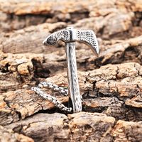 1 Piece 304 Stainless Steel Axe Pendant main image 7