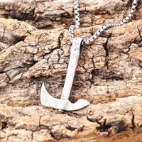 1 Piece 304 Stainless Steel Axe Pendant main image 9