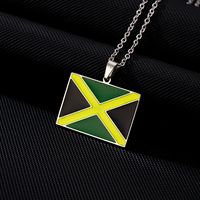 201 Stainless Steel 304 Stainless Steel 18K Gold Plated Ethnic Style Enamel Plating Flag None Pendant Necklace main image 5