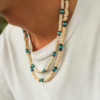Simple Style U Shape Wooden Beads Unisex Necklace main image 4