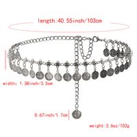 Ethnic Style Round Metal Women's Chain Belts 1 Piece main image 2