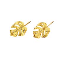 Elegant Retro Leaf Copper Plating Drop Earrings main image 4