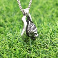 1 Piece 304 Stainless Steel Lion Pendant main image 5