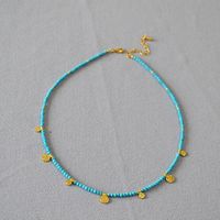 Décontractée Sucré Géométrique Turquoise Lapis Lazuli Laiton Pendentif 1 Pièce sku image 2